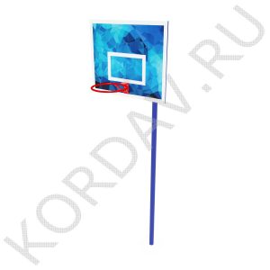Стойка баскетбольная со щитом и кольцом СИ 6.191