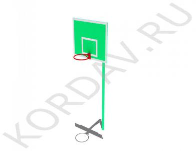 Стойка баскетбольная со щитом и кольцом СИ 6.191 (1)