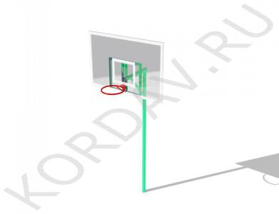 Стойка баскетбольная со щитом и кольцом СИ 6.191 (3)